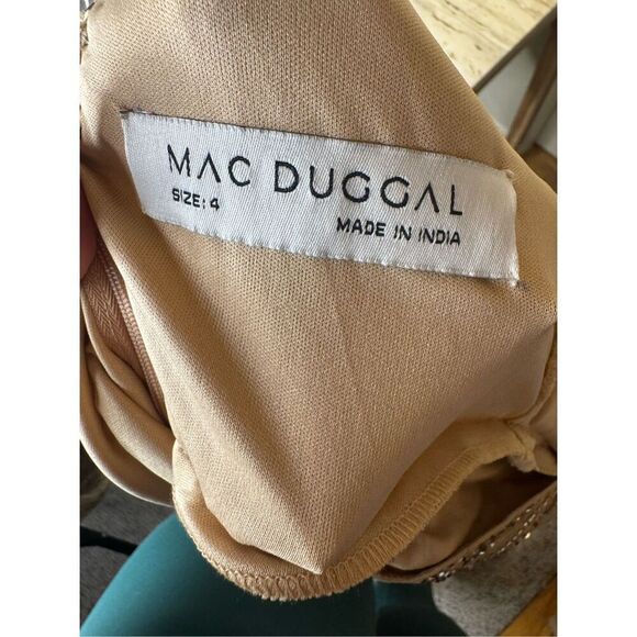 NWT Mac Duggal 10932 Surplice Front High Slit Dress Size 4 ✨ - Picture 13 of 16